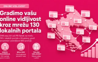 Gradimo vašu online vidljivost kroz mrežu 130+ lokalnih portala u Hrvatskoj