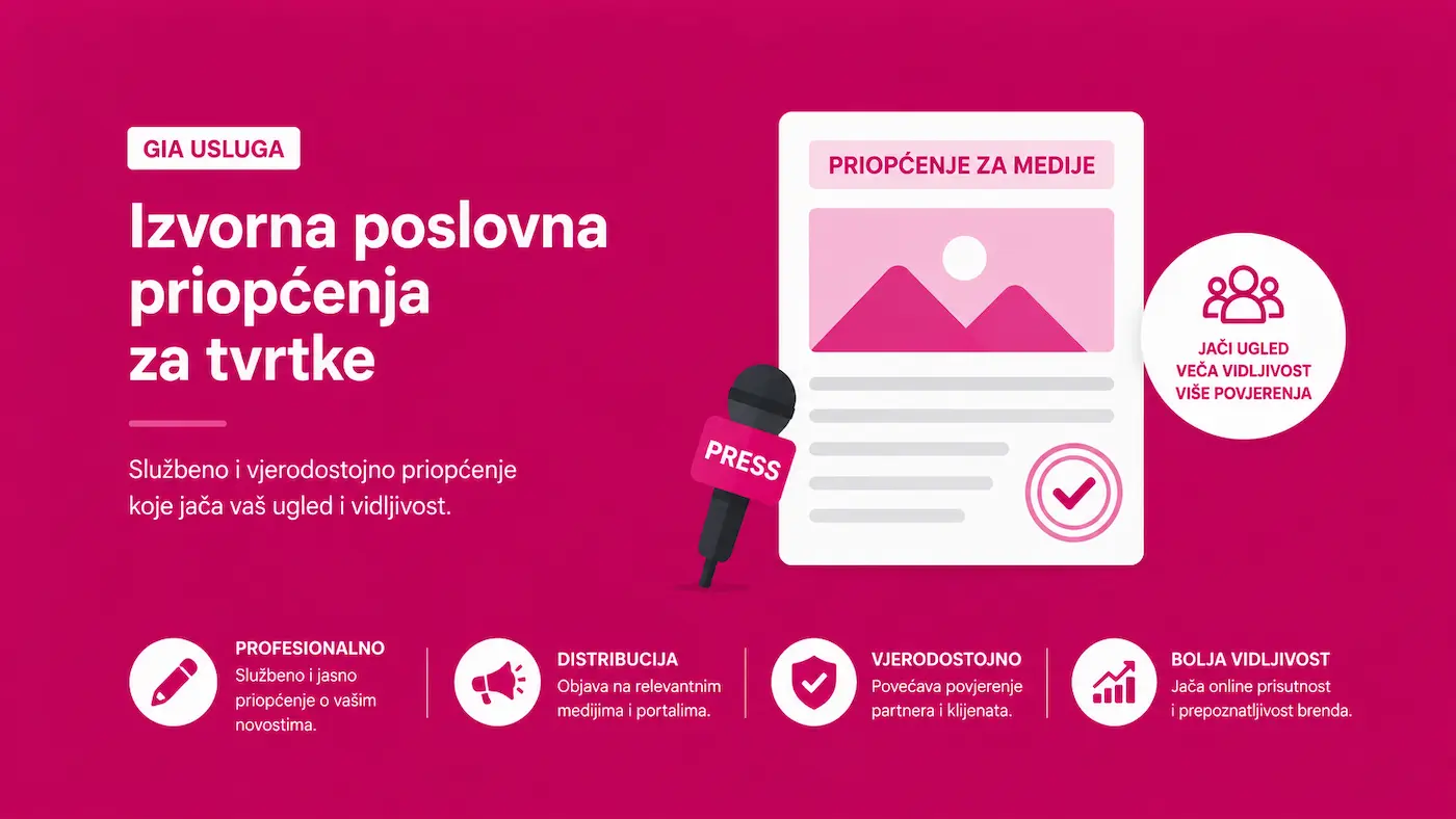 Izvorna poslovna priopćenja za tvrtke