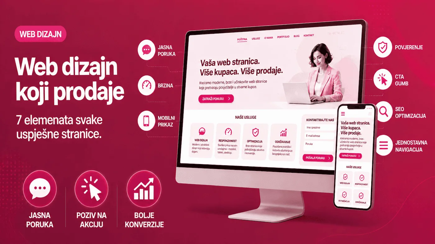 Web dizajn koji prodaje: 7 elemenata svake uspješne stranice