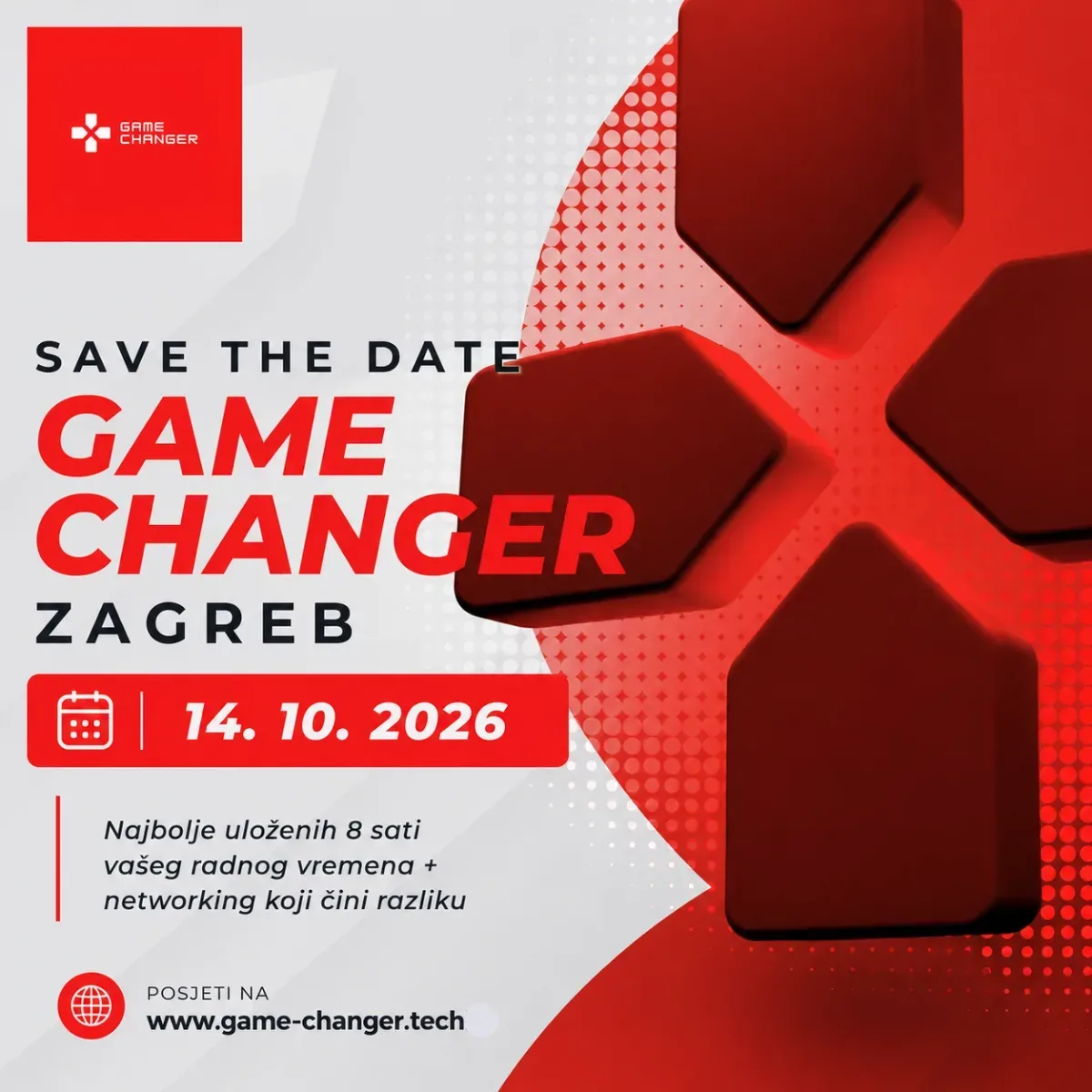 Oglašavali smo konferenciju Game Changer 5.0 powered by A1 u Zagrebu